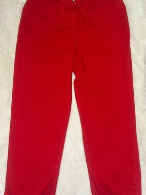 Jones New York Red Straight-Leg Casual Pants
